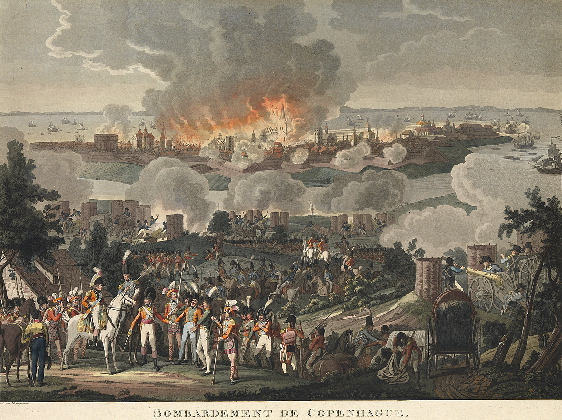 PAH8055   Bombardement de Copenhague, du 2 au 5 Septembr 1807. Vue considerable Flotte anglaise commendee par l'Admiral Gambier 